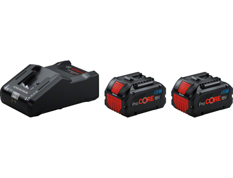 BOSCH AKUMULATOR 18V  8,0Ah PROCORE 2szt. + ŁADOWARKA GAL 18V-160