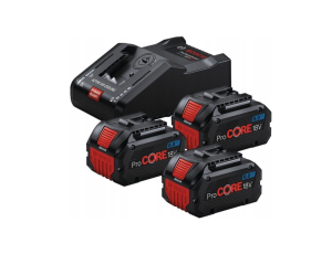 BOSCH AKUMULATOR 18V  8,0Ah PROCORE 3szt. + ŁADOWARKA GAL 18V-160