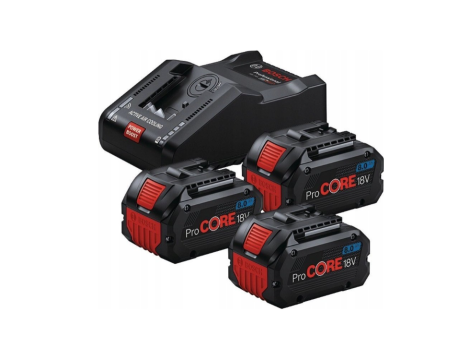 BOSCH AKUMULATOR 18V  8,0Ah PROCORE 3szt. + ŁADOWARKA GAL 18V-160