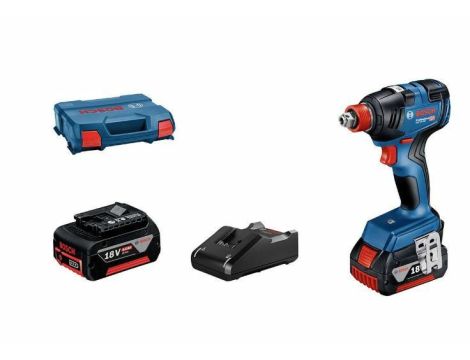 BOSCH KLUCZ UDAROWY 1/2" / HEX 1/4" GDX 18V-200 2x4,0Ah 200Nm L-CASE