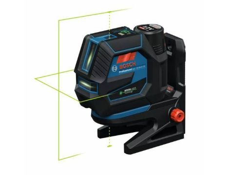 BOSCH LASER KRZYŻOWY GCL 12V-50-22 CG ZIELONY + UCHWYT RM 20 + ADAPTER AA 1 1x2,0Ah