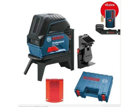 BOSCH LASER KRZYŻOWY GCL 2-50 + UCHWYT RM 1 + ZACISK DK 10 + ODBIORNIK LR 6 WALIZKA