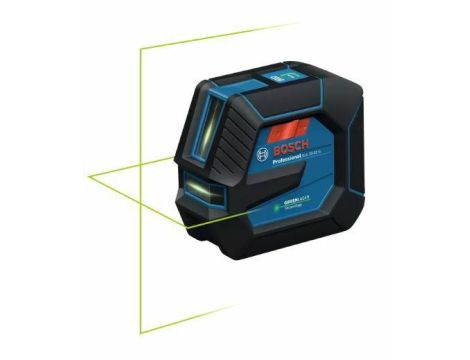 BOSCH LASER KRZYŻOWY GLL 20-22 G ZIELONY USB-C 1x BA 3.7V 3,0Ah XL + UCHWYT LB 10 WALIZKA