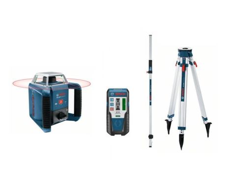 BOSCH LASER OBROTOWY GRL 400 H + ODBIORNIK LR 1 + STATYW BT 170HD + ŁATA GR 240