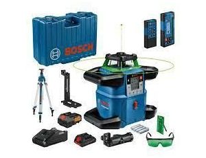 BOSCH LASER OBROTOWY GRL 650 CHVG ZIELONY + ODBIORNIK LR 65 G + PILOT  RC 6 + UCHWYT WM 6 + STATYW BT 300 HD 1xPC4,0Ah WALIZKA