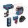 BOSCH LASER PŁASZCZYZNOWY GLL 3-80 C 3x360° CZERWONY + UCHWYT BM 1 + ODBIORNIK LR 7 1x2,0Ah LB