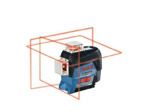 BOSCH LASER PŁASZCZYZNOWY GLL 3-80 C 3x360° CZERWONY + UCHWYT BM 1 1x2,0Ah LB