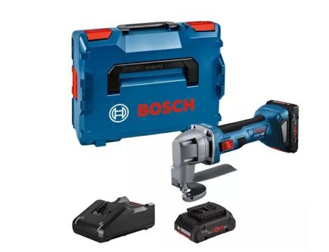 BOSCH NOŻYCE DO BLACHY GSC 18V-16 E 2xPC4,0Ah LB