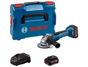 BOSCH SZLIFIERKA KĄTOWA  18V 125mm GWS 18V-10 P 2x5,0Ah WŁĄCZNIK ŁOPATKOWY LB