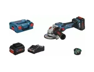 BOSCH SZLIFIERKA KĄTOWA  18V 125mm GWS 18V-15 SC 2xPC8,0Ah REG.OBR. LB