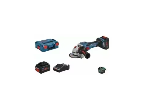 BOSCH SZLIFIERKA KĄTOWA  18V 125mm GWS 18V-15 SC 2xPC8,0Ah REG.OBR. LB