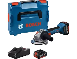 BOSCH SZLIFIERKA KĄTOWA  18V 125mm GWS 18V-8 2x4,0Ah WALIZKA