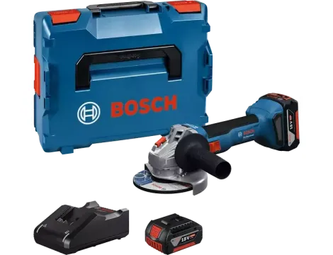 BOSCH SZLIFIERKA KĄTOWA  18V 125mm GWS 18V-8 2x4,0Ah WALIZKA