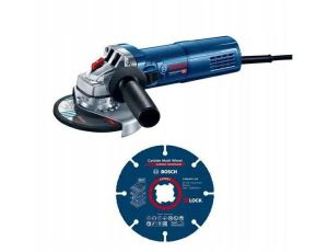 BOSCH SZLIFIERKA KĄTOWA 125mm/ 900W GWS 9-125 S REG.OBR. +TARCZA TNĄCA CARBIDE ...