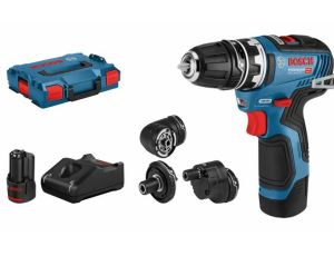 BOSCH WKRĘTARKA 12V GSR 12V-35 FC 2x3,0Ah 35/20Nm WYMIENNE GŁOWICE +5x GFA LB