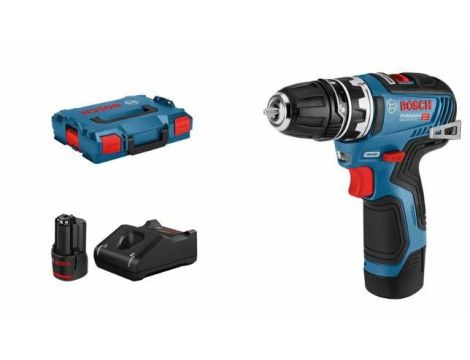 BOSCH WKRĘTARKA 12V GSR 12V-35 FC 2x3,0Ah 35/20Nm WYMIENNE GŁOWICE +GFA 12-B LB