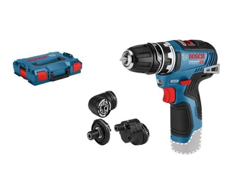 BOSCH WKRĘTARKA 12V GSR 12V-35 FC SOLO 35/20Nm WYMIENNE GŁOWICE +4x GFA LB