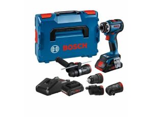 BOSCH WKRĘTARKA 18V GSR 18V-90 FC 2xPC4,0Ah 64/36Nm WYMINNE GŁOWICE +4x GFA LB