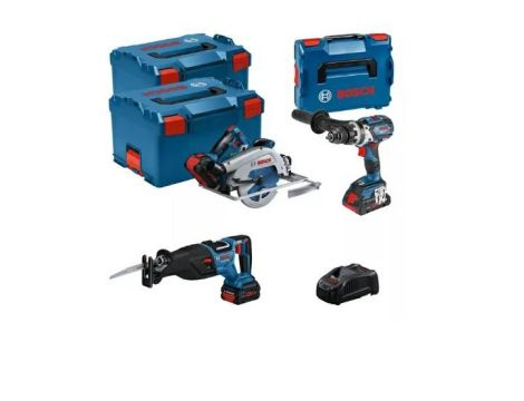 BOSCH ZESTAW COMBO 18V (GSB 18V-110C +GKS 18V-68GC +GSA 18V-28) 1xPC4,0Ah 2xPC5,5Ah …