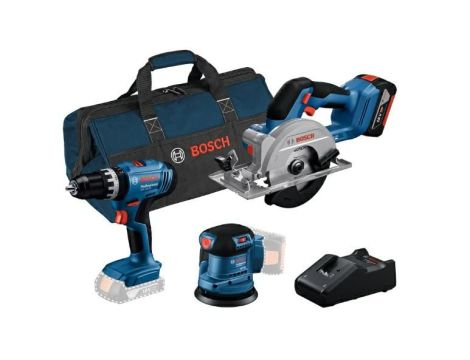 BOSCH ZESTAW COMBO 18V (GSR 18V-45, GWS 18V-8, GBH 18V-22) 3x4,0Ah TORBA