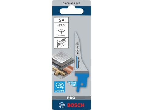 BOSCH BRZESZCZOT S PRO S325GF 1,25 x 7 x 85mm /5szt.
