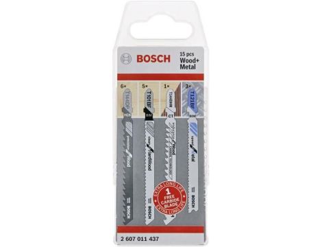 BOSCH BRZESZCZOT T ZESTAW DO DREWNA I METALU 15szt.