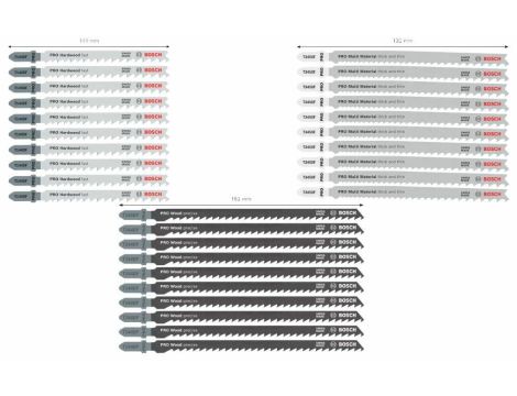 BOSCH BRZESZCZOT T ZESTAW PRO WOOD AND METAL ROUGH CUT 100mm 30szt.