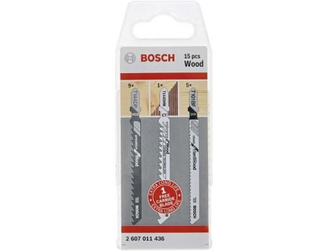 BOSCH BRZESZCZOT T ZESTAW WOOD 15szt....