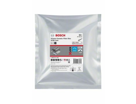 BOSCH FIBRA KRĄŻEK INOX 125 gr. 36 R782 /25szt. X-LOCK