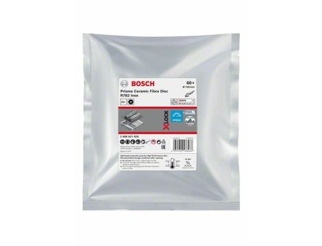 BOSCH FIBRA KRĄŻEK INOX 125 gr. 60 R782 /25szt. X-LOCK