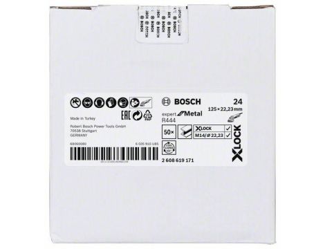 BOSCH FIBRA KRĄŻEK METAL 125 gr. 24 R444 X-LOCK - 2