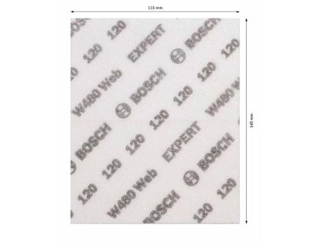 BOSCH GĄBKA ŚCIERNA P120 /2szt.