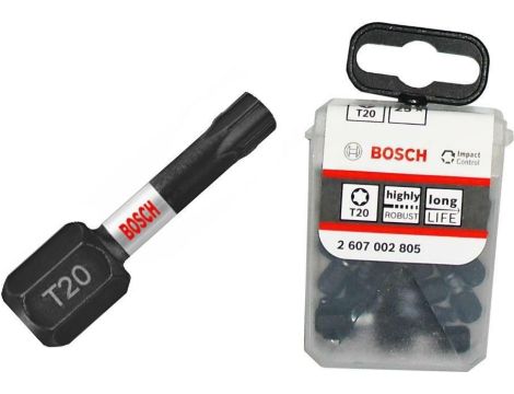 BOSCH KOŃCÓWKA IMP. T20 x 25mm   25szt.