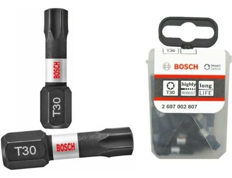 BOSCH KOŃCÓWKA IMP. T30 x 25mm   25szt.
