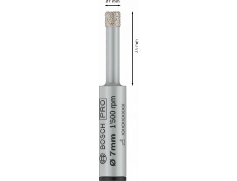BOSCH KORONA DIAMENTOWA PRO CERAMIC DRY  7mm /NA SUCHO