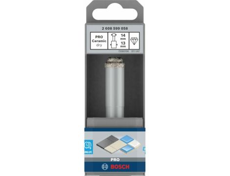 BOSCH KORONA DIAMENTOWA PRO CERAMIC DRY 14mm /NA SUCHO