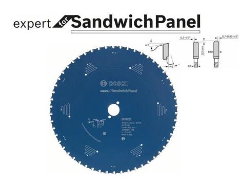 BOSCH PIŁA EXP.SANDWICH PANEL 270x30x60z PŁYTA WARSTWOWA ...