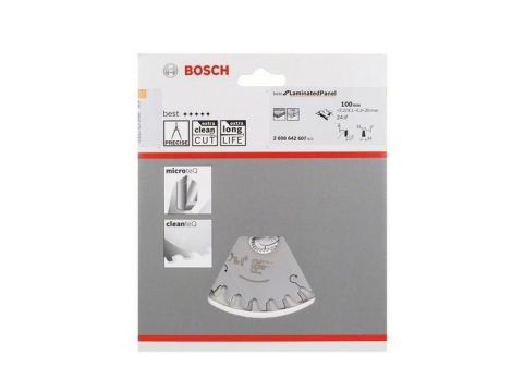 BOSCH PIŁA PODCINAK 100x20x24z ... Best for Laminated Panel