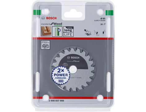 BOSCH PIŁA STANDARD WOOD ACCU  85x15x20z