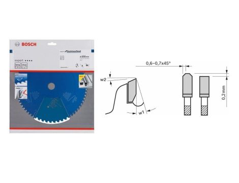 BOSCH PIŁA TARCZOWA EXPERT 255x25,4mm 50 z STAL SZLACHETNA, INOX ...