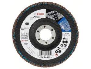 BOSCH ŚCIERNICA LISTKOWA 125mm X571 P 40 BEST FOR METAL WYPUKŁA