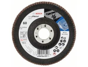 BOSCH ŚCIERNICA LISTKOWA 125mm X571 P 60 BEST FOR METAL WYPUKŁA