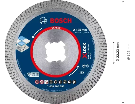 BOSCH TARCZA DIAM EXPERT XLOCK 125x1.6x10mm