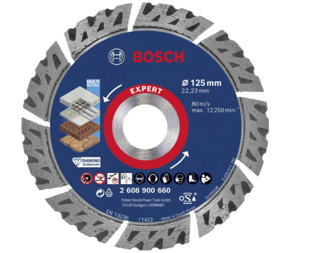 BOSCH TARCZA DIAM.SEGMENT 125x22.23x2.2mm EXPERT MULTI MATERIAL
