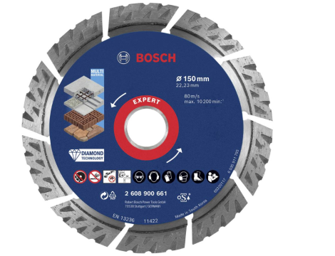BOSCH TARCZA DIAM.SEGMENT 150x22.23x2.4mm EXPERT MULTI MATERIAL