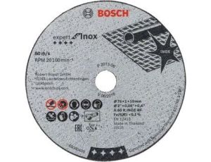 BOSCH TARCZA MET.  76mm x 1,0mm x 10mm INOX EXPERT 5szt