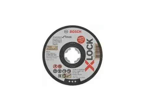 BOSCH TARCZA MET.115mm x 1,0mm x 22mm STANDARD FOR INOX X-LOCK