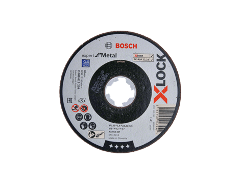 BOSCH TARCZA MET.125mm x 1,6mm x 22mm   X-LOCK