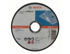 BOSCH TARCZA MET.125mm x 1,6mm x 22mm STANDARD FOR METAL