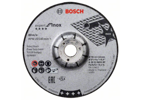 BOSCH TARCZA ŚCIERNA  76mm EXPERT FOR INOX
